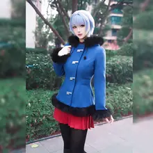 綾波レイ ブルー冬用コスプレ衣装【外套付き・日常使用】