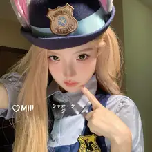 うさぎ耳のカートゥーンベレー帽【コスプレ用・可愛いデザイン】