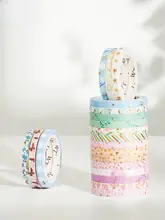 WTオリジナル 20巻 夏の恋曲 ゴールドデザイン 手帳用5mmテープ【ナarrowフローラルエッジ】
