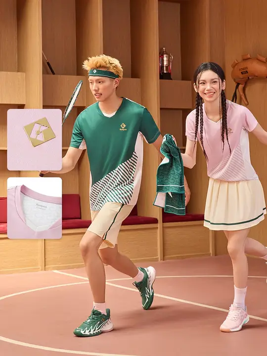 男女兼用 バドミントンウェア【通気性・速乾・半袖】