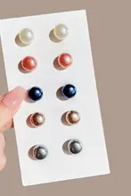 パールデザインの隠しボタン胸留め【シャツ用・防走光・ミニタイプ】
