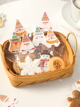 クリスマスお菓子袋【雪の結晶デザイン・クッキー用・マドレーヌ袋】