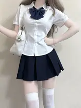 女子制服用 ショートスリーブシャツ【ウエスト絞り・バインダー付き・夏用】