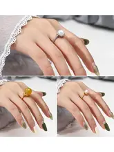 925純銀製DIY用リング托【蜜ろう・琥珀・トルコ石・パール用】