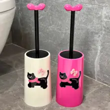 無死角トイレブラシ【長柄・かわいいデザイン・お手入れ簡単】（セットアップ対応）