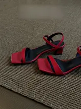 牛革製 ワンストラップ アウトドア サンダル【オープントゥ・女性用・夏用・ヒール高】