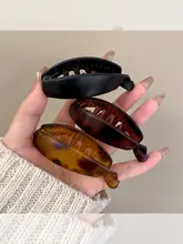 シンプルなバナナヘアクリップ【高いポニーテール用・上品なデザイン】