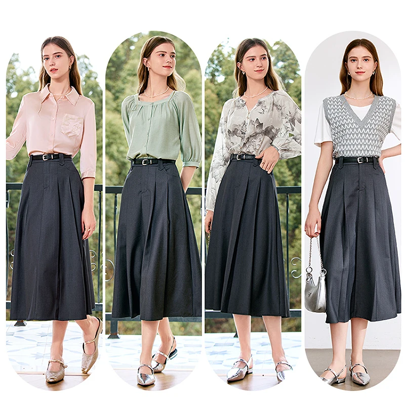 大人可愛い服 50代コーデ | ハイウエストスカートで実現する自然なスタイルガイド