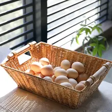 手作り風収納バスケット【和風・デスク上小物入れ・おしゃれなインテリア】
