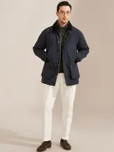秋冬用 チノパンツ【ストレッチ加工・ウォッシュドコットン・パリボタン・9分丈】