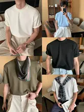 Tシャツ 半袖 メンズ リヨセル 接触冷感 防シワ加工 ノンアイロン きれいめ カジュアル トレンド 夏「HLDS」
