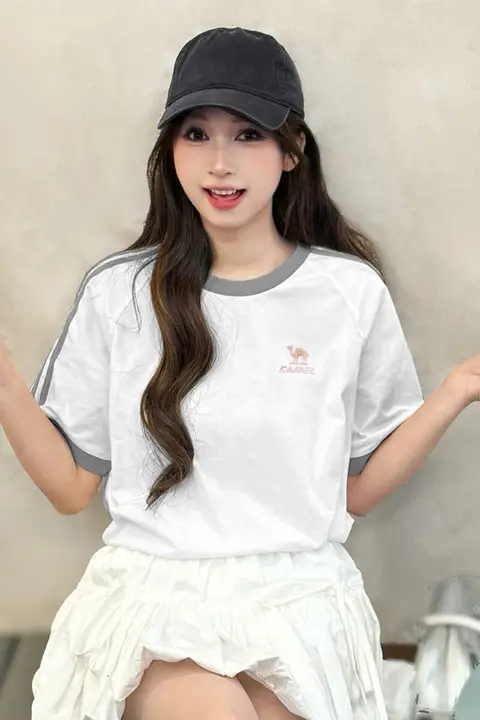 Camel 極上の柔らかさ！フィット 夏用コットンTシャツ【レディース・メンズ・丸首・短袖・カジュアル】