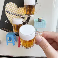 おしゃれなビールカップのマグネット【インテリア装飾用・冷蔵庫用】
