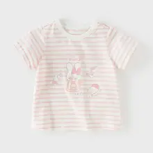 半袖Tシャツ キッズ ガールズ ボーダー 綿100% 薄手 夏