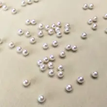 天然の強光ビーンズパールDIY用アクセサリーパーツ【淡水パール・ブレスレット・ネックレス用】