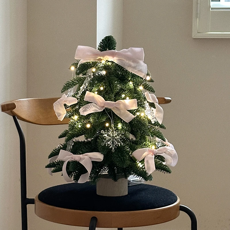 リビング用デスクトップ装飾ミニクリスマスツリー：12月クリスマスに最適な雰囲気作りギフト