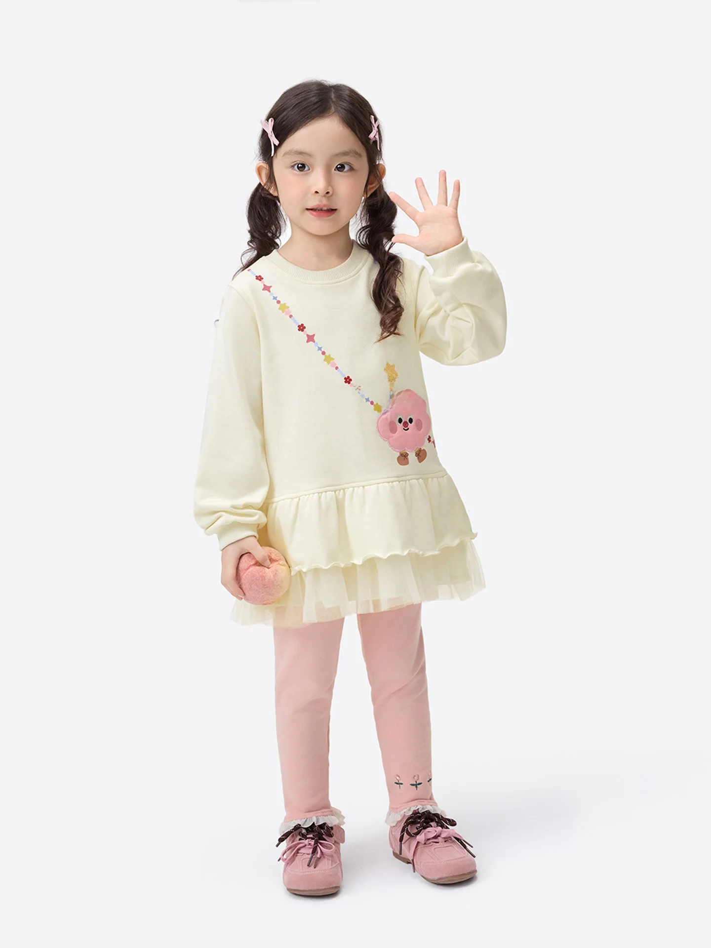 女の子用シフォンドレス【プリンセススタイル・軽やかで柔らかい・春用】：シーン子供服の通気性と着心地を実証する