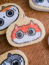 かわいい猫イラストのキッチンクリーナー【木材パルプ・掃除用スポンジ・多用途】