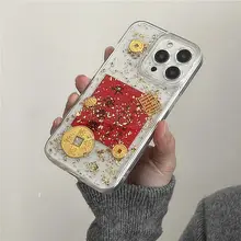 平安喜楽デザインのiPhone用ケース【金箔加工・全包仕様・防摔・新年向け・iPhone対応】