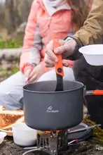 火枫 折りたたみ式アウトドア鍋【キャンプ用・中サイズ・スープや麺料理に最適】