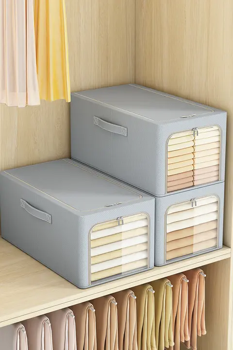 折りたたみ式衣類収納ボックス【布製・整理整頓・衣類用】