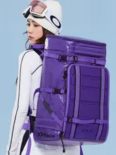 防水スキーリュック 双板用バッグ 湿気と乾燥分離 登山用バッグ スキー用品バッグ スノーブーツバッグ