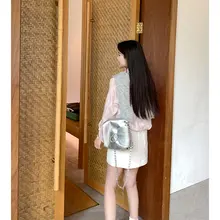 白色デニムAラインスカート【シンプル・着回し自在】