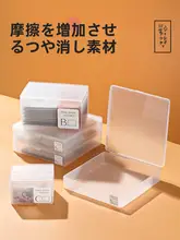 スモーク加工された収納ボックス【カード整理・透明な化粧品収納・小型プラスチック製】