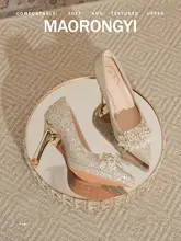 パール装飾のレディース ハイヒールパンプス【先細・細いヒール・フレンチスタイル】