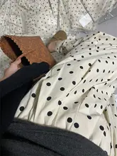 レディース 夏用ドット柄ワイドパンツ【フィット・9分丈・大きいサイズ】