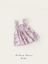 女の子用の可愛いワンピース【夏用・フリル付き・子供服】