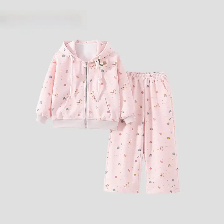 女の子用春秋向けアニメプリントファッションセットアップ【可愛い・おしゃれ】（セットアップ対応）
