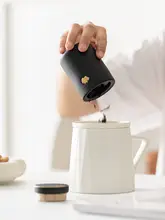 陶製 ミニ茶葉缶【防湿・密閉収納・旅行用】