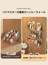 アクリル製ディスプレイスタンド【壁掛け・デスク用・グッズ収納・バッジ専用】