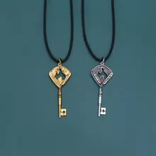 アンティーク風キーネックレス【カップル向け・シンプルデザイン・アニメ関連アクセサリー】