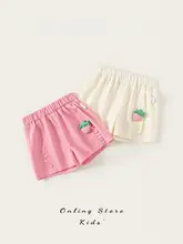 可愛いデザインのベビーカジュアルショートパンツ【夏用・女児用・スタイル】