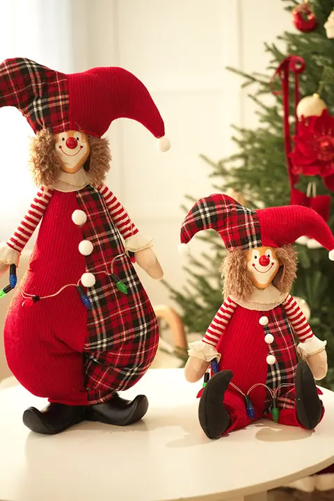 JOJO'S L. PD. サンタクロース伸縮ぬいぐるみ フォックスのクリスマス