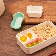 カラフルなシリコン製おかずカップ【弁当用・仕切り付き・繰り返し使用可能】