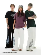 アメリカンスタイルのストリートダンスプリント半袖Tシャツ Tシャツ メンズ
