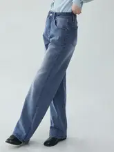 レディース ハイウエストワイドレッグデニムパンツ【ルーズフィット・春用・カジュアル】（セットアップ対応）