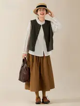 オリジナルデザインのピーチカラー長袖シャツ【レディース・コットン・カジュアル用】