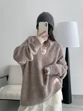 セーター レディース Vネック 大きいサイズ ぽっちゃり ふんわり あったか インナー シンプル ゆったり