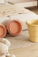 折りたたみ式プラスチックバケツ【持ち手付き・厚手・耐衝撃・蓋付き】