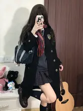 冬用ロングJKスタイルコート【ダブルブレスト・ウール・女性用】