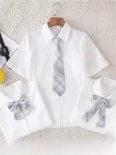 夏用のショートスリーブ白シャツ【学生向け・制服スタイル】