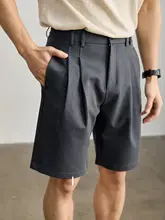 ハーフパンツ メンズ ワイドストレート 裾ドローコード きれいめ シンプル 春夏秋 「LUUD」