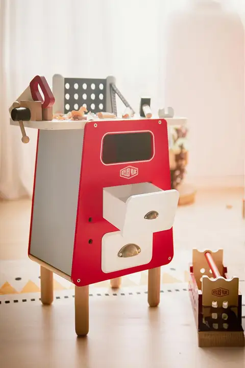 木製の組み立てツールボックス【かわいいインテリア・プレゼントに最適】