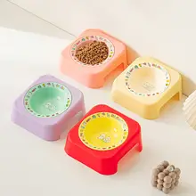 お手入れ簡単な陶製猫用食器【防ぐ設計・可愛いデザイン・ペット用】