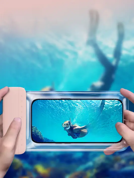 yottoy スマホ防水ケース タッチパネル対応 クリア ストラップ付き 密閉 水泳 ビーチ ダイビング ラフティング 水中撮影