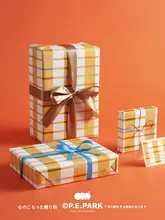 おしゃれなチェック柄ラッピングペーパー【誕生日・ギフト用】